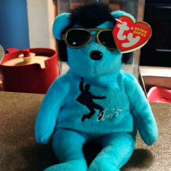 Beanie Babies lot.  2 Elvis, 1 July, 1 Millennium. Collector's Items - Picture 4 of 5